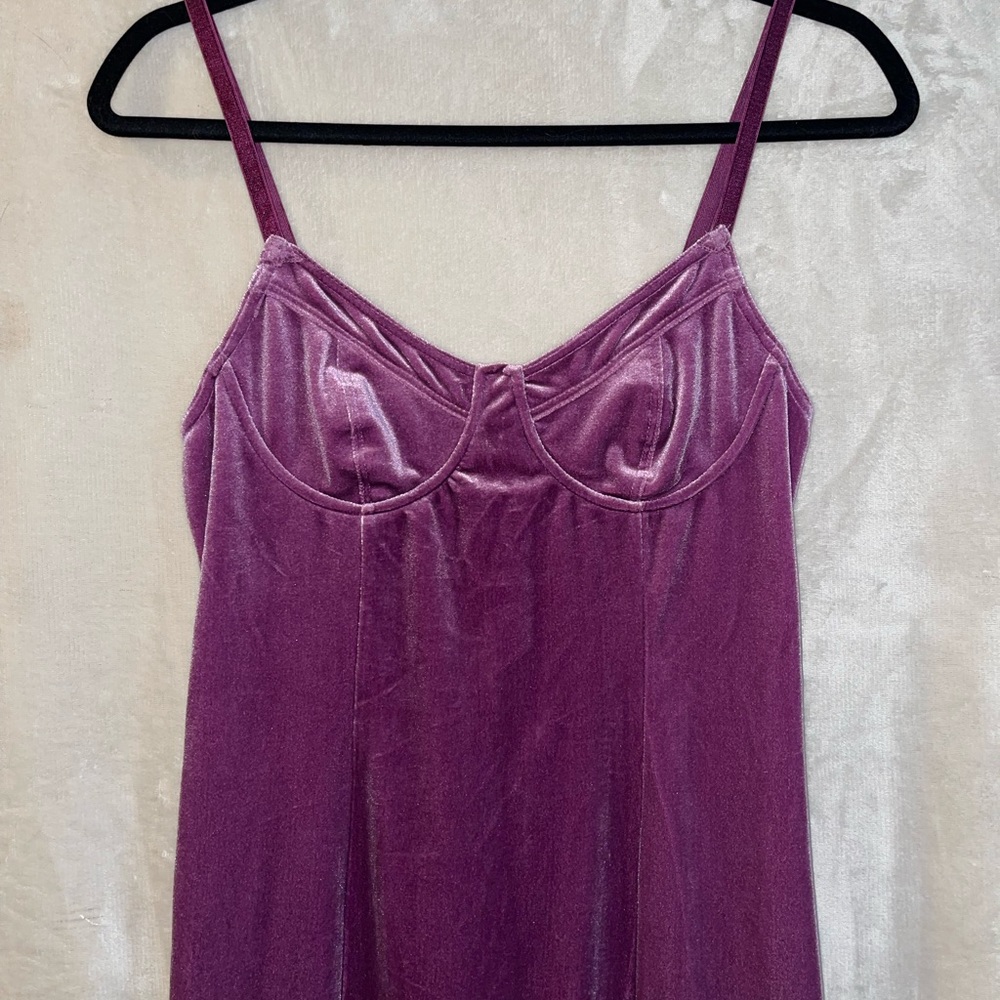 Urban Outfitter Mini Velour Bodycon Dress
